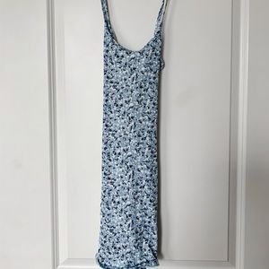 Floral dress with open back